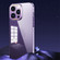iPhone 14 Metal Lens Ring Clear PC Phone Case - Black
