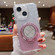 iPhone 14 Mirror Holder Glitterr MagSafe Phone Case - Pink