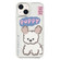 iPhone 14 Mirror Puppy Pattern TPU + PC Phone Case - Poodle