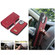 iPhone 14 Multi-functional Zipper Wallet Leather Phone Case - Red