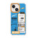 iPhone 14 Mutural Dual-side Laminating Printed TPU Phone Case - Blue