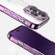iPhone 14 PC + TPU Full Coverage Shockproof Phone Case - Transparent Purple
