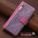 iPhone 14 POLA Dual-color Zipper Wallet RFID Leather Phone Case - Purple Pink