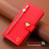 iPhone 14 POLA Love Multi-Card Slots Zipper Wallet Leather Phone Case - Red