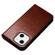 iPhone 14 QIALINO Horizontal Flip Leather Phone Case - Brown