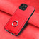 iPhone 14 R20 Ring Card Holder Phone Case - Red