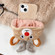iPhone 14 Reindeer Hat Plush Full Coverage Phone Case