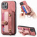 iPhone 14 Retro Cross Wristband Wallet Leather Back Phone Case - Pink