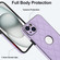 iPhone 14 Rhombic Leather Back Cover Phone Case - Purple