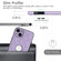 iPhone 14 Rhombic Leather Back Cover Phone Case - Purple