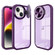 iPhone 14 Round Camshield TPU Hybrid PC Phone Case - Purple