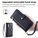 iPhone 14 Sheep Texture Cross-body Zipper Wallet Leather Phone Case - Black
