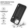 iPhone 14 Shockproof Leather Phone Case with Wrist Strap - Black