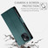 iPhone 14 Side Buckle Magnetic Frosted Leather Phone Case - Dark Green