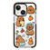 iPhone 14 Simple Illustration Pattern Full Coverage Phone Case - Capybara C
