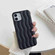 iPhone 14 Skin Feel 3D Water Wave Texture Phone Case - Black