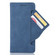 iPhone 14 Skin Feel Calf Texture Card Slots Leather Phone Case - Blue