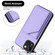 iPhone 14 Skin Feel Four Card Slots Phone Case with Wrist Strap - Purple