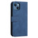 iPhone 14 Skin Feel Life Tree Leather Case - Blue