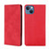 iPhone 14 Skin Feel Magnetic Leather Phone Case - Red