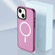 iPhone 14 Skin Feel TPU + Frosted PC MagSafe Phone Case - Plum Red