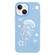 iPhone 14 Skin Feeling Jelly TPU Hybrid PC Phone Case - Blue Jellyfish