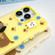 iPhone 14 Skin Feeling Jelly TPU Hybrid PC Phone Case - Blue Rabbit Yellow