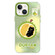 iPhone 14 Skin Feeling Jelly TPU Hybrid PC Phone Case - Mao Shan Durian Green