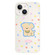 iPhone 14 Skin Feeling Jelly TPU Hybrid PC Phone Case - Yellow Puppy White