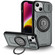 iPhone 14 Sliding Camshield TPU Hybrid PC Magnetic Holder Phone Case - Grey