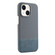 iPhone 14 Stitching Cloth PU Shockproof Phone Case - Blue