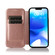iPhone 14 Strong Magnetic Closure PU + TPU Leather Phone Case - Rose Gold