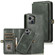 iPhone 14 Strong Magnetic Detachable Leather Case - Green