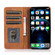 iPhone 14 Strong Magnetic Leather Case - Brown