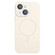 iPhone 14 Thin Circle MagSafe Liquid Silicone Phone Case - Antique White