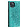 iPhone 14 Totem Embossed Magnetic Leather Phone Case - Green