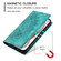 iPhone 14 Totem Embossed Magnetic Leather Phone Case - Green