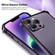 iPhone 14 TPU + Aluminum Alloy Frame Phone Case - Black