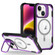 iPhone 14 Transparent Acrylic MagSafe Lens Holder Phone Case - Purple