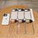 iPhone 14 Transparent Phone Case with Lens Film - Purple
