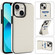 iPhone 14 Tri-fold Holder Leather Phone Case with Card Slot - White
