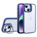 iPhone 14 U1 Invisible Lens Holder Acrylic + TPU Shockproof Phone Case - Dark Blue