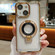 iPhone 14 Ultra-thin Electroplated Holder Magsafe Phone Case - Gold