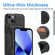 iPhone 14 Ultra-thin Shockproof Phone Protective Case with Holder - Black