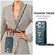 iPhone 14 Vertical Card Bag Ring Holder Phone Case with Dual Lanyard - Dark Green