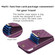 iPhone 14 Vertical Metal Buckle Wallet Rhombic Leather Phone Case - Dark Purple