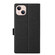 iPhone 14 ViLi K Series Dual-side Buckle Magsafe Leather Phone Case - Black