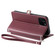 iPhone 14 Wallet Multi-card Slot Leather Phone Case with Lanyard - Wine Red