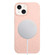 iPhone 14 Wheat MagSafe Magnetic Straw Material + TPU Phone Case - Pink