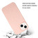 iPhone 14 Wheat MagSafe Magnetic Straw Material + TPU Phone Case - Pink
